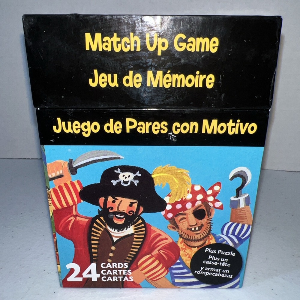 Complete 2014 PIRATES Memory Match Up Game & Puzzle Peaceable Kingdom Matching